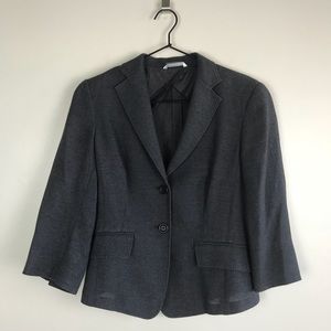 MaxMara — Heather Grey Simple Blazer